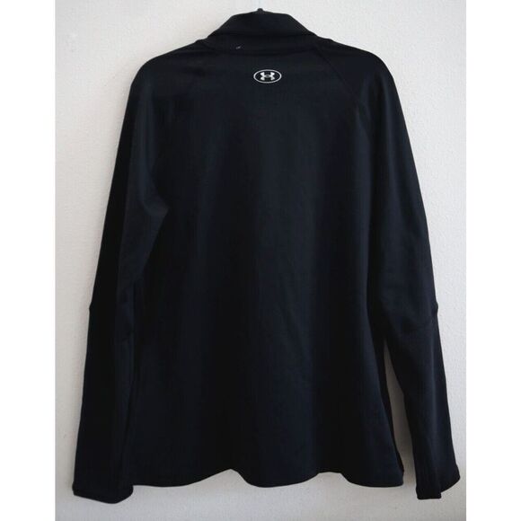 Under Armour 1381749 Women's Sz XL Black Coldgear Infrared Funnel Neck Shirt - Picture 2 of 11